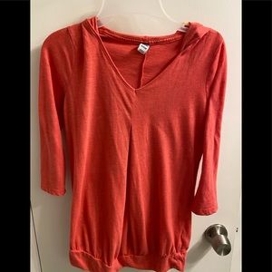Maternity coral sweatshirt